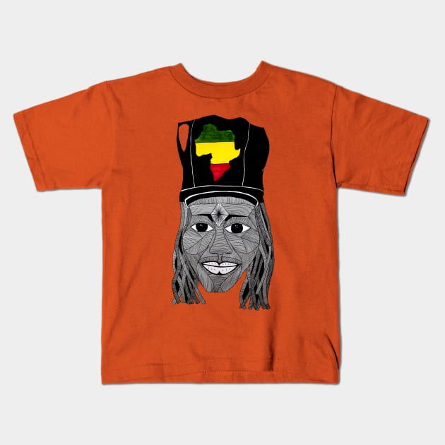 Mr Reggae Ambassador - Hand drawn Kids T-Shirt by JadeHylton